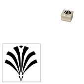 Art Deco jaren 1920 Palmetto Finale Rubberstempel (Gestempeld)
