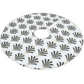 Art Deco jaren 1920 Palmettos in zwart-wit Kerstboom Rok (Gekanteld)