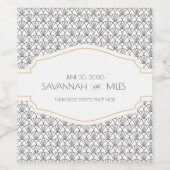 Art Deco  jaren 1920 Wijn Etiket (Enkel label)