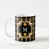 Art Deco jaren '20 Roaring Twenties Standbeeld Cre Koffiemok (Links)