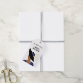 Art Deco jaren 30 vrouw in zwarte hoed Bruidsboeke Cadeaulabel (Met Touw)