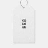 Art Deco jaren 30 vrouw in zwarte hoed Bruidsboeke Cadeaulabel (Achterkant)