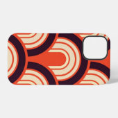 Art Deco Jaren Vijftig Retro Abstracte Kunst iPhone Hoesje (Achterkant horizontaal)