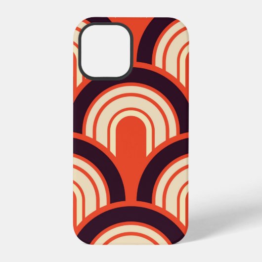 Art Deco Jaren Vijftig Retro Abstracte Kunst iPhone Hoesje (Achterkant)