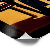 Art Deco Jazz Age Band en Singer Poster. Perfect Poster (Hoek)