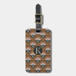 Art Deco Jazz Age Sunset Jukebox Bagagelabel