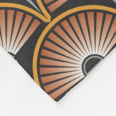 Art Deco Jazz Age Sunset Jukebox Fleece Deken (Hoek)