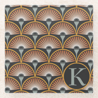 Art Deco Jazz Age Sunset Jukebox Glazen Onderzetter