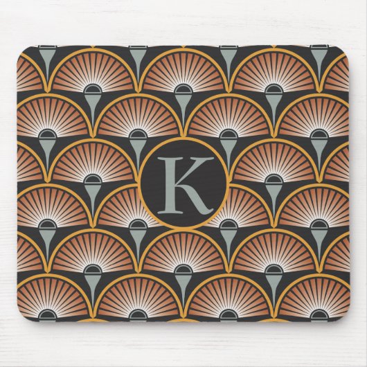 Art Deco Jazz Age Sunset Jukebox Muismat (Voorkant)