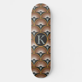Art Deco Jazz Age Sunset Jukebox Persoonlijk Skateboard