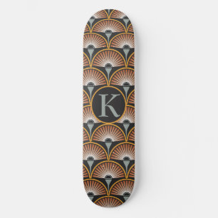 Art Deco Jazz Age Sunset Jukebox Persoonlijk Skateboard
