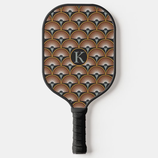 Art Deco Jazz Age Sunset Jukebox Pickleball Paddle (Voorkant)