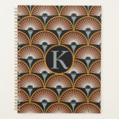 Art Deco Jazz Age Sunset Jukebox Planner (Voorkant)