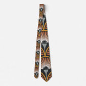 Art Deco Jazz Age Sunset Jukebox Stropdas (Achterkant)