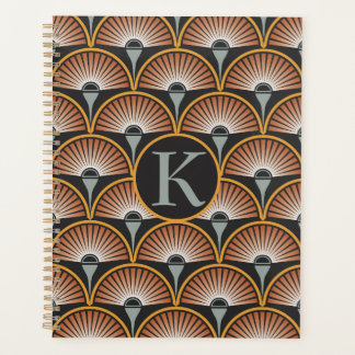 Art Deco Jazz Age Zonsondergang Jukebox Planner