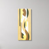 Art Deco Jazz Curve Patroonkleuren Canvas Afdruk (Voorkant)