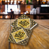 Art Deco Jazz It Up Hoorn Oudejaarsavond Feest Kartonnen Onderzetters