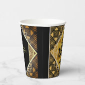 Art Deco Jazz It Up Hoorn Oudejaarsavond Feest Papieren Bekers (Rechts)