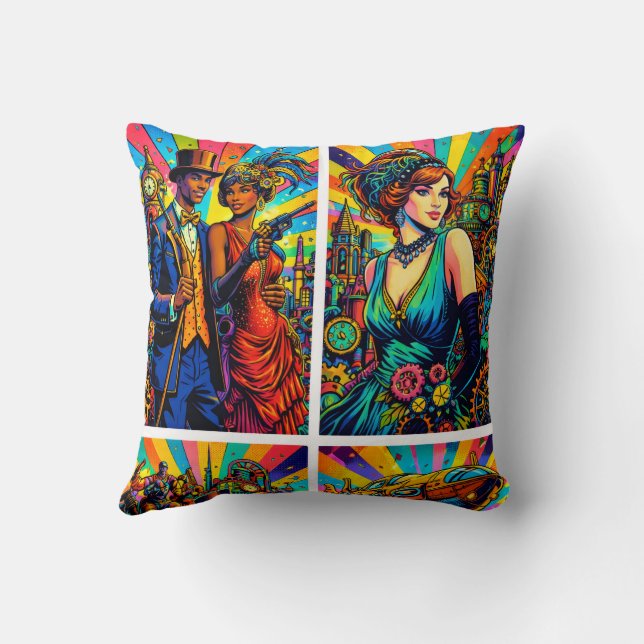 Art Deco Jazz Kussen (Achterkant)