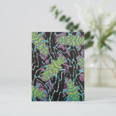 Art Deco Jazz Pochoir Beetles in de tuin Briefkaart (Staand voorkant)