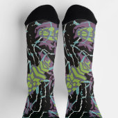  Art Deco Jazz Pochoir Beetles in de tuin Sokken (Top)