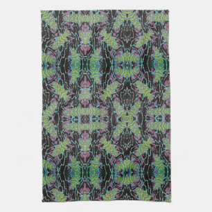  Art Deco Jazz Pochoir Beetles in de tuin Theedoek