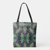 Art Deco Jazz Pochoir Beetles in de tuin Tote Bag (Achterkant)