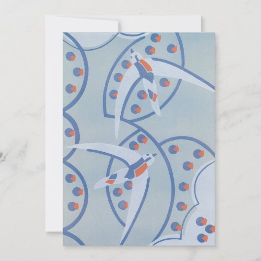  Art Deco Jazz Pochoir Birds Animal Pattern (Voorkant)