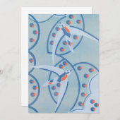  Art Deco Jazz Pochoir Birds Animal Pattern (Voorkant / Achterkant)