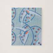  Art Deco Jazz Pochoir Birds Animal Pattern Legpuzzel (Verticaal)