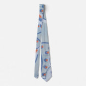  Art Deco Jazz Pochoir Birds Animal Pattern Stropdas (Achterkant)