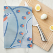 Art Deco Jazz Pochoir Birds Animal Pattern Theedoek (Quarter Fold)