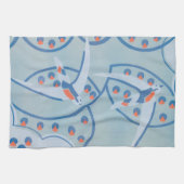 Art Deco Jazz Pochoir Birds Animal Pattern Theedoek (Horizontaal)