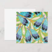  Art Deco Jazz Pochoir Garden Bugs Insects (Voorkant / Achterkant)