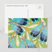  Art Deco Jazz Pochoir Garden Bugs Insects Briefkaart (Voorkant / Achterkant)