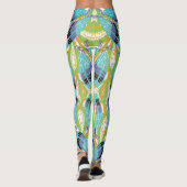  Art Deco Jazz Pochoir Garden Bugs Insects Leggings (Achterkant)