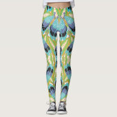  Art Deco Jazz Pochoir Garden Bugs Insects Leggings (Voorkant)