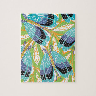  Art Deco Jazz Pochoir Garden Bugs Insects Legpuzzel