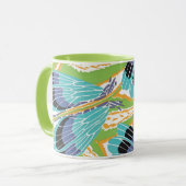 Art Deco Jazz Pochoir Garden Bugs Insects Mok (Voorkant links)