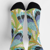 Art Deco Jazz Pochoir Garden Bugs Insects Sokken (Top)