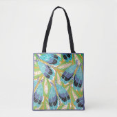  Art Deco Jazz Pochoir Garden Bugs Insects Tote Bag (Voorkant)