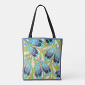 Art Deco Jazz Pochoir Garden Bugs Insects Tote Bag (Achterkant)