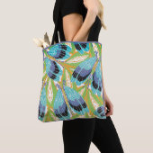  Art Deco Jazz Pochoir Garden Bugs Insects Tote Bag (Dichtbij)