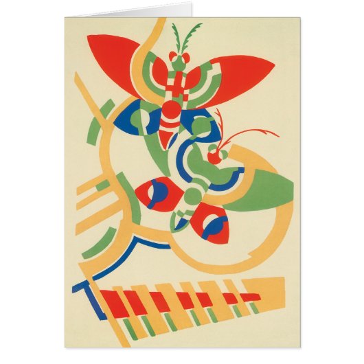  Art Deco Jazz Pochoir Garden Butterflies (Voorkant)