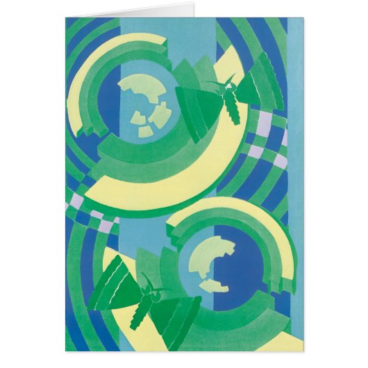 Art Deco Jazz Pochoir Garden Butterflies (Voorkant)