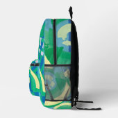  Art Deco Jazz Pochoir Garden Butterflies Bedrukte Rugzak (Rechts)