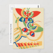  Art Deco Jazz Pochoir Garden Butterflies Briefkaart (Voorkant / Achterkant)