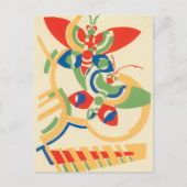  Art Deco Jazz Pochoir Garden Butterflies Briefkaart (Voorkant)
