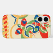 Art Deco Jazz Pochoir Garden Butterflies Case-Mate iPhone Case (Achterkant (horizontaal))