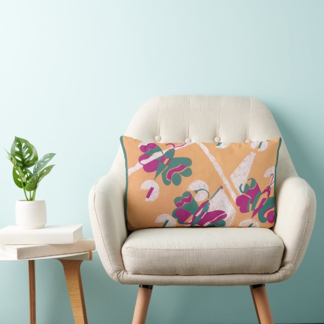  Art Deco Jazz Pochoir Garden Butterflies Kussen (Stoel)